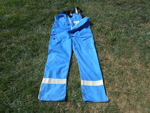Fire &amp; rescue squad / size  med pants reflective strips / sta 188 / w suspender for sale