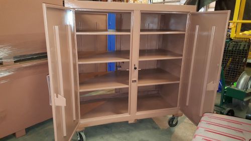 Knaack 99 jobmaster storage cabinet double door, two on each side for sale