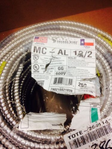 12/2 MC Cable 250&#039; Roll + 20 Single &amp; 20 Double Snap In Connectors.