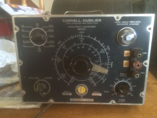 Vintage Cornell-Dubilier Capacitance-Resistance Bridge Model BF-60 test Unit,!