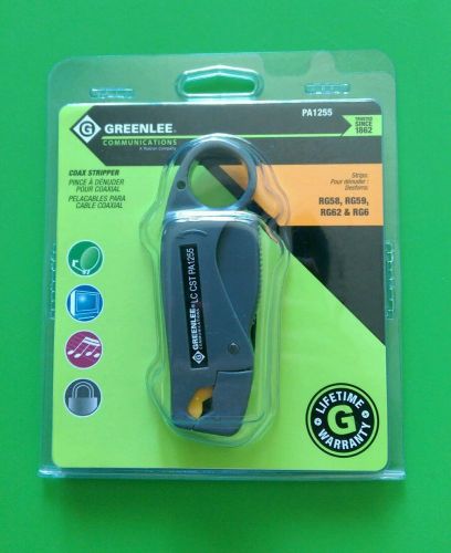 (NEW) GreenLee PA1255  STRIPPER RG58/59/62/6 COAX