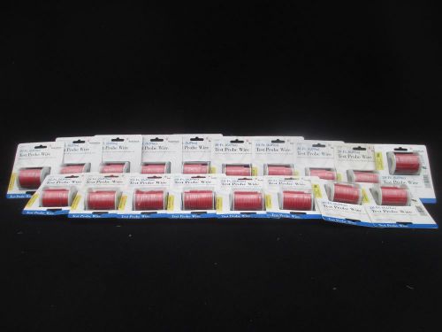 #t368 lot of (18) 20 ft test probe wire consumer electronics radio # 278-563 for sale