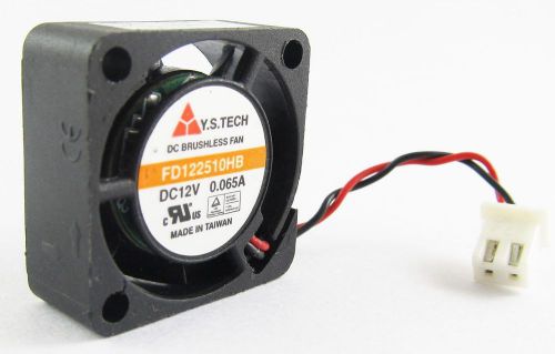 5pcs y.s.tech double ball dc brushless fan fd122510hb 25x25x10mm 2510 12v 0.065a for sale