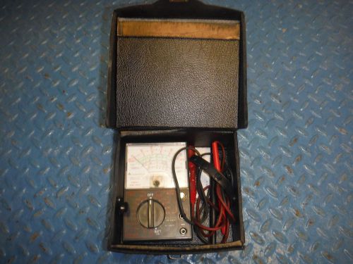 AMPROBE AM-2EDP VOLT / OHM / MILLIAMMETER METER W/ CASE AND INSTRUCTIONS!