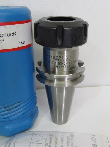 Techniks syic-22261, cat40xer40-3.15&#034;, collet chuck tool holder for sale