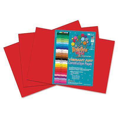 Heavyweight Construction Paper, 58 lbs., 12 x 18, Red, 50 Sheets/Pack 61902
