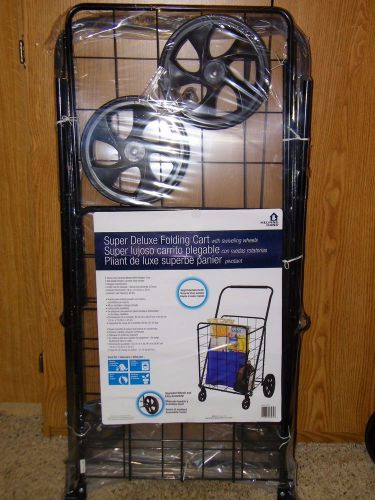 New Helping Hands Super Deluxe Folding Shopping Utility Cart Adjustable Height