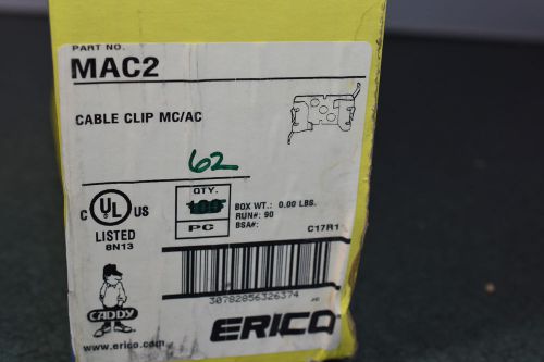 CADDY CABLE CLIP MC/AC MAC2 OPENED BOX OF 62