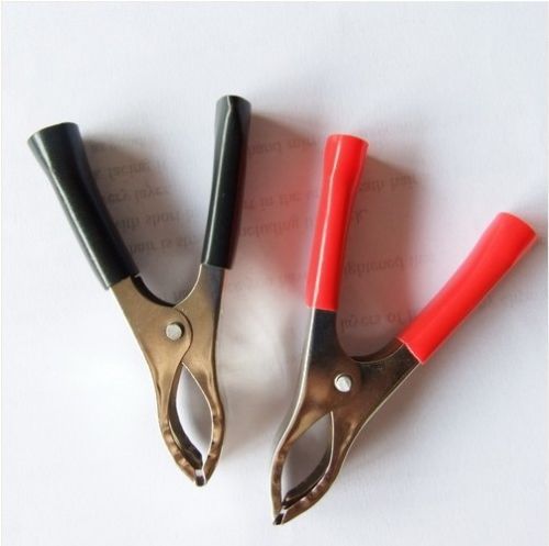 10 pcs alligator clip battery test clamp 30a 75mm new red &amp; blk crocodile for sale