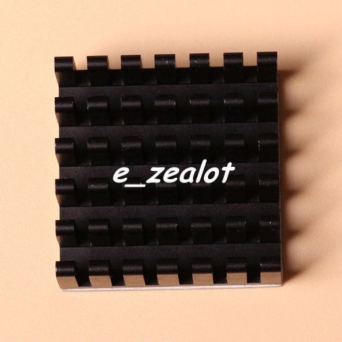 2pcs ic heat sink aluminum 23*23*10mm 23x23x10mm cooling fin 3m8810 adhesive for sale