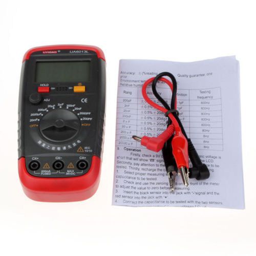 Digital auto range capacitor capacitance tester meter multimeter tool ua6013l for sale