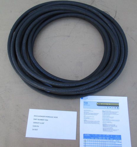 RYCO HYDRAULIC HOSE 100R2AT-6 3/8&#034; AVENGER T26A TWO WIRE 54 FEET 5100 PSI