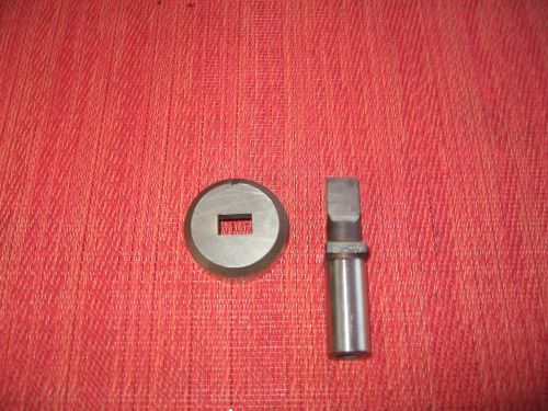 Turret Punch Press Tooling Rectangular Punch and Die Set .312 x .500 Wiedeman