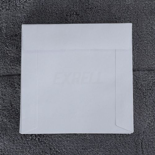100 Pcs Mini Disc White Paper Bags Cases Sleeves Wallets CD Protector White
