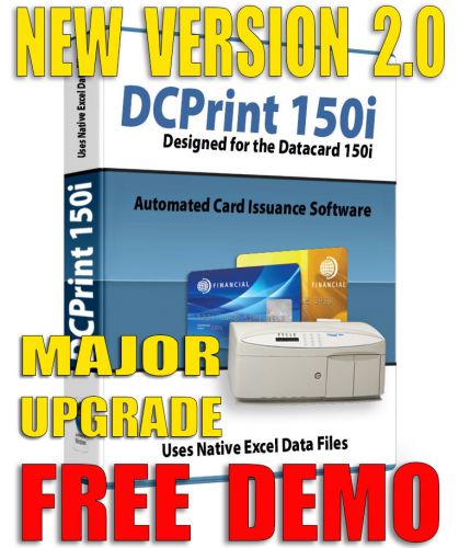 DCPrint 150i PROFESSIONAL Card Software for DATACARD 150i Embosser ***FREE DEMO