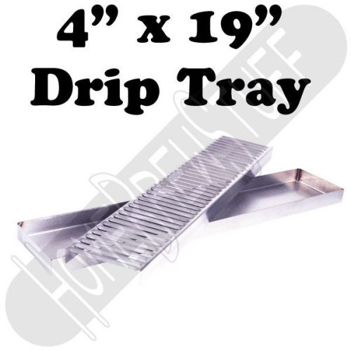 4 x 19 STAINLESS STEEL DRIP TRAY Draft Beer Taps Faucets Homebrew AIRPOTS Coffee