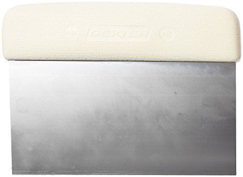 Dexter russell  sani safe 6 x 3 white dough cutter scraper polypropylene handle for sale