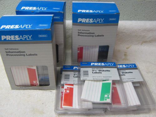 Lot of 1,840 Self Adhesive 3 1/2&#034; Diskette Labels by Dennison