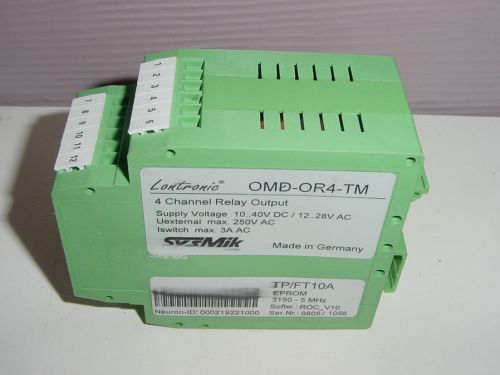 SysMik Lontronic OMD-OR4-TM 4 Channel Relay Output LON IO Echelon Ion Lonmark