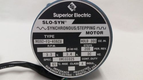 Beckman 126 Slo-Syn Synchronous/Stepping motor, M092-FD-406CU WITH 126 Pigtail