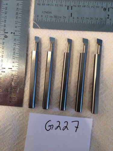5 USED SOLID CARBIDE BORING BARS. 3/16&#034; SHANK. MICRO 100 STYLE. {G227}