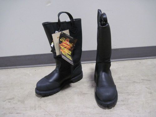 Thorogood 14&#034; ulti-met steel toe black boots 804-6378 size 10 wide for sale