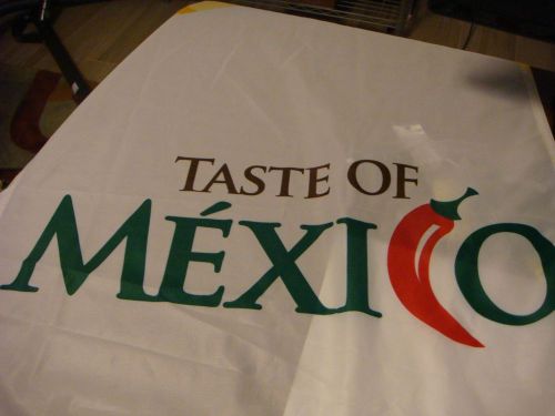 RESTAURANT &#034;TASTE OF MEXICO&#034; FLAG SWOOPER BANNER FEATHER TACO BURRITO