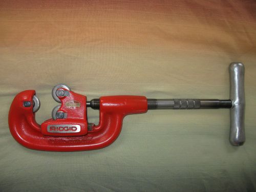 Ridgid no.1a heavy duty 3-wheel pipe tube tubing cutter 1/8&#034; to 1-1/4&#034; plumbing for sale