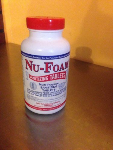 Nu-Foam Sanitizing Tablets  100 per jar. NEW
