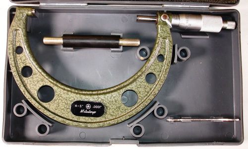 Mitutoyo Micrometer - 4-5&#034;, PN 103-219 - Used, Good Condition.