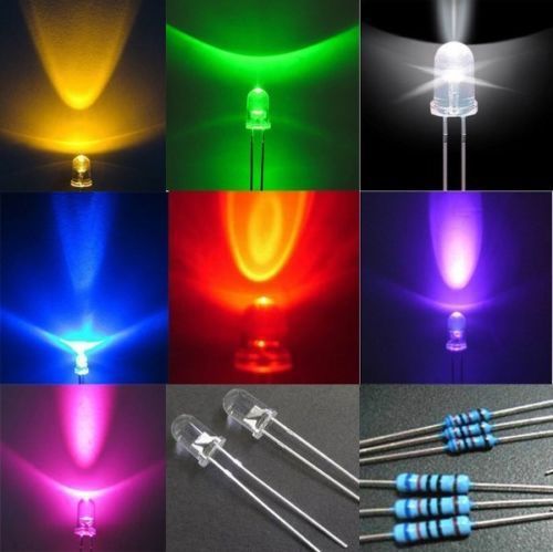 70x3mm red green blue yellow purple pink white led light 90 resistor #m1497 ql for sale
