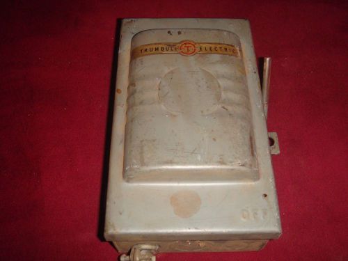 VINTAGE trumbull electric safety switch FUSED POWER SWITCH