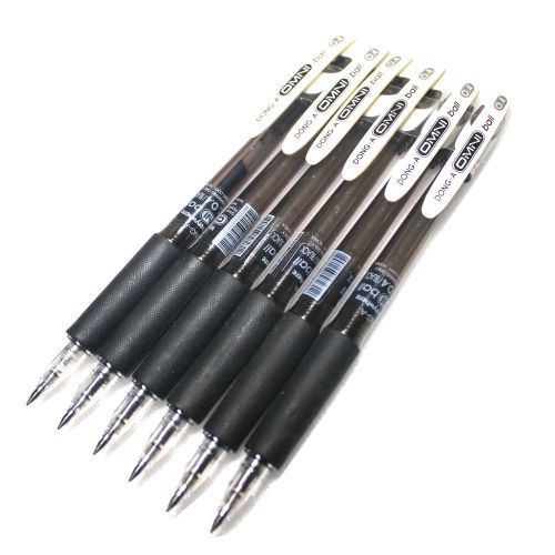 X12 dong-a omni ball gel ink pen - 0.4mm -  black - 6 pcs for sale