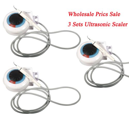 3 sets dental ultrasonic scaler system with scaling handpiece fit ems&amp;woodpecker for sale