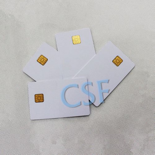 40PCS White PVC 5528 Card Chip Contact Smart Card Contact IC Card Inkjet Card