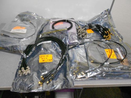 New *** misc. bnc, n-ra &amp; sma to sma lmr-195 rohs cables (lot of 130) for sale