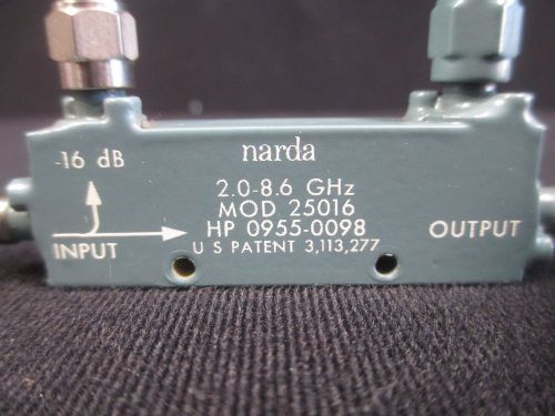 #TM303 Narda 2501B HP 0955-00098 2-8.6GHz Ibdb Directional Coupler