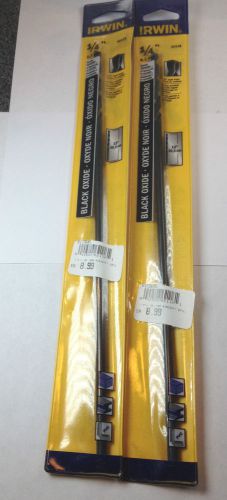 IRWIN 2 PCS 1/4 &#034; X 12&#034; M2 Aircraft Extension Drill Bit, 135 DEG S/P, 62116