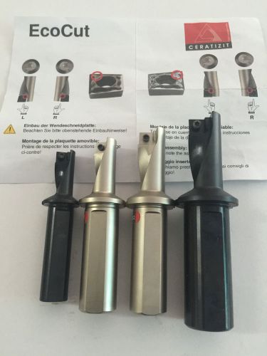 4 pcs. ECOCUT 10,12,14,16R 2,25D CERATIZIT ORIGINAL NEW