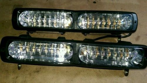 Lot of 2 -whelen dual talon -  rb led dash / deck lights for sale