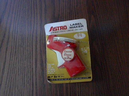Vintage Astro Label Maker 1/4 Inch with 6ft Tape Included  Sealed  NOS