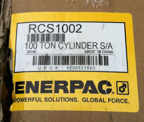 ENERPAC RCS-1002 Hydraulic Cylinder 100 ton Low Height 10,000 PSI MINT IN BOX