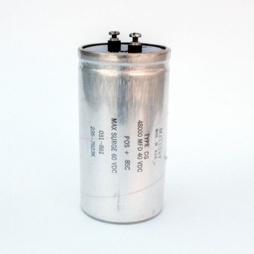 ELECTROLYTIC CAPACITOR 48000uF/40VDC (SUR. 60VDC) POWER SUPPLY, ATOMOTIVE, AUDIO