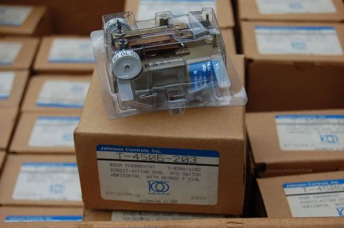 New johnson controls t-4506-203 direct acting dual temp pneumatic thermostat for sale