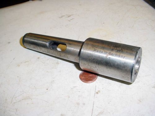NEW # 3 MT TO # 7 B &amp; S TAPER END MILL ADAPTER MADE IN GERMANY FREE SHIPPING