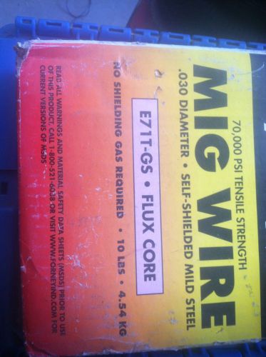 mig wire welding rod forney 10 lb roll  .30 e71t-gs .flux core