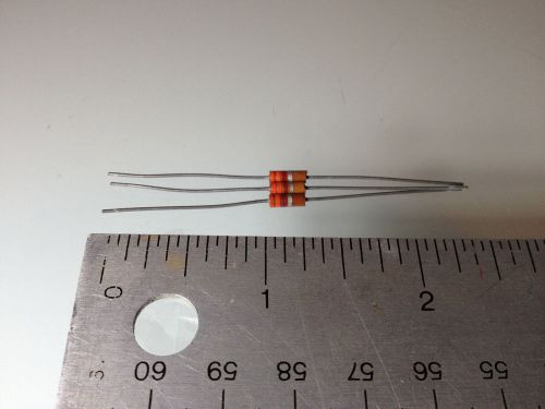 3.3k ohm 1/4 watt 10% Allen &amp; Bradley Resistor (3 pack)