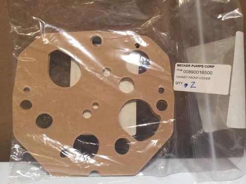 (ONE PAIR) BECKER 00890016500 VACUUM PUMP GASKET, FRONT COVER *NEW IN BAG*