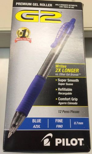 G-2 Premium Blue Fine .7 Pack of 12 Gel Pens Pilot.