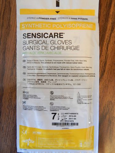 Medline SensiCare Surgical Gloves w/ Aloe Sealed packs Sz 7.5 MSG1075  100 Pairs